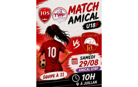 Match amical U18F