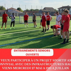 Les Seniors ouvrent les entrainements